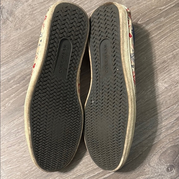 Cole Haan Men's Nautical Print Loafers - Blue and Cream - Picture 5 of 8